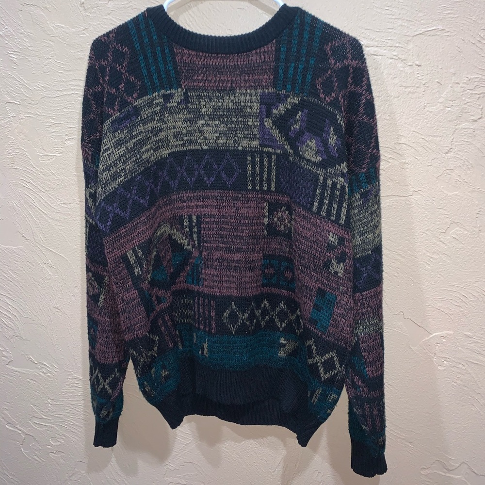 Vintage 80s Union Pier Geometric Sweater Coogi